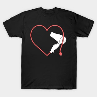 Cute Hair Stylist Heart T-Shirt